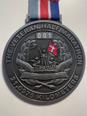 VeteranSupport.DK Halvmarathon medalje